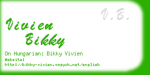 vivien bikky business card